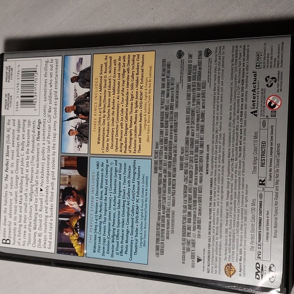 The Perfect Storm DVD Three Kings DVD Double Feature NEW SEALED - Picture 2 of 3